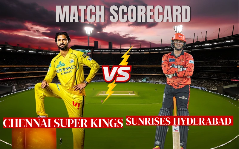 Chennai Super Kings Vs Sunrisers Hyderabad Match Scorecard