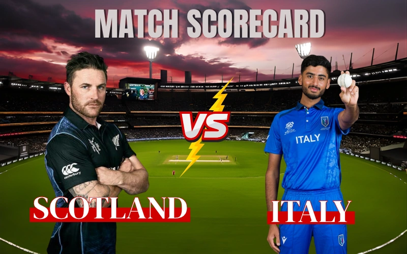 Scotland National Cricket Team Vs Italy National Cricket Team Match Scorecard