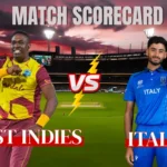 West Indies Cricket Team Vs Italy National Cricket Team Match Scorecard
