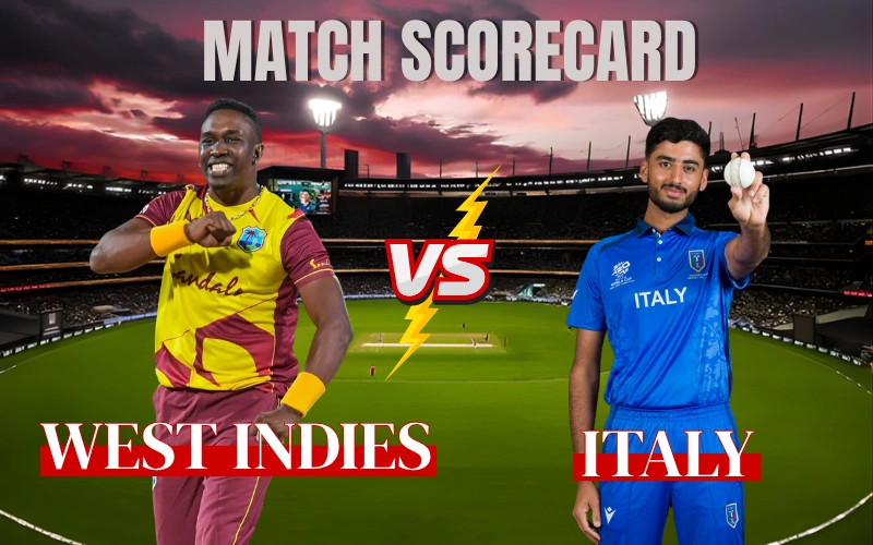 West Indies Cricket Team Vs Italy National Cricket Team Match Scorecard