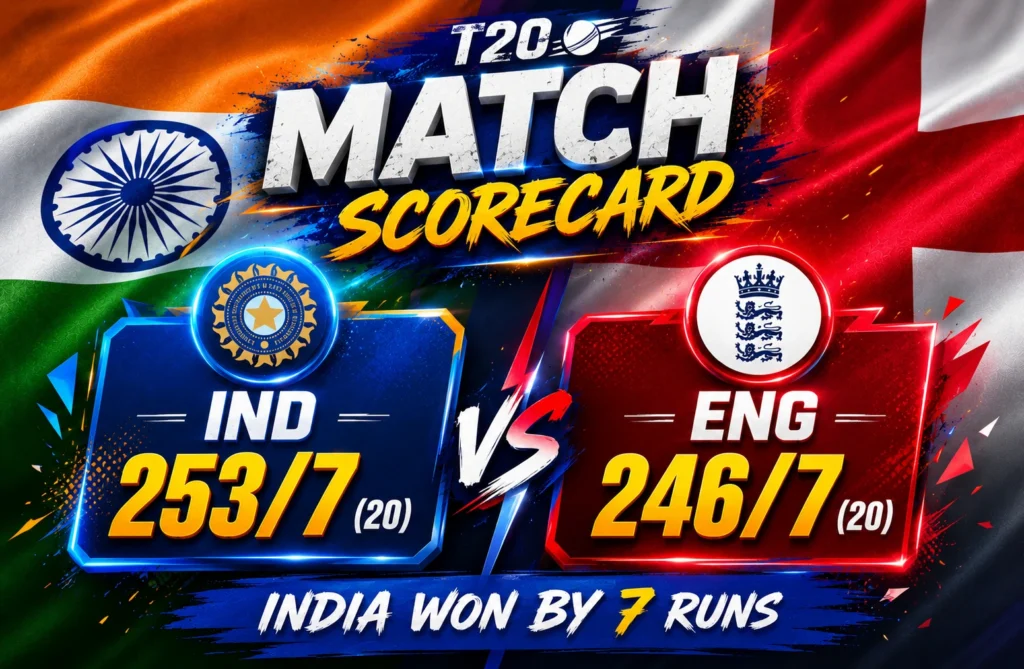 England Cricket Team Vs India National Cricket Team Match Scorecard 2025: 5-Match Epic Battle