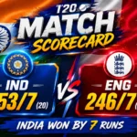 England Cricket Team Vs India National Cricket Team Match Scorecard 2025: 5-Match Epic Battle