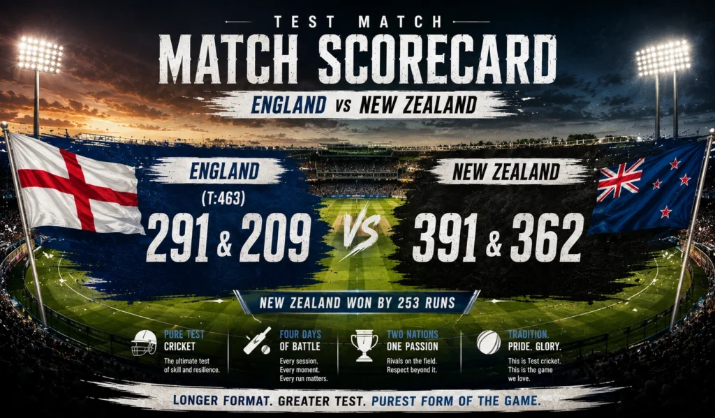 The England Cricket Team Vs New Zealand National Cricket Team Match Scorecard: A Comprehensive Strategic Analysis