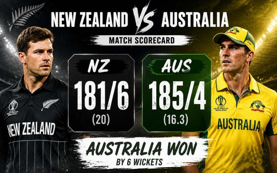 New Zealand National Cricket Team Vs Australian Men’s Cricket Team Match Scorecard
