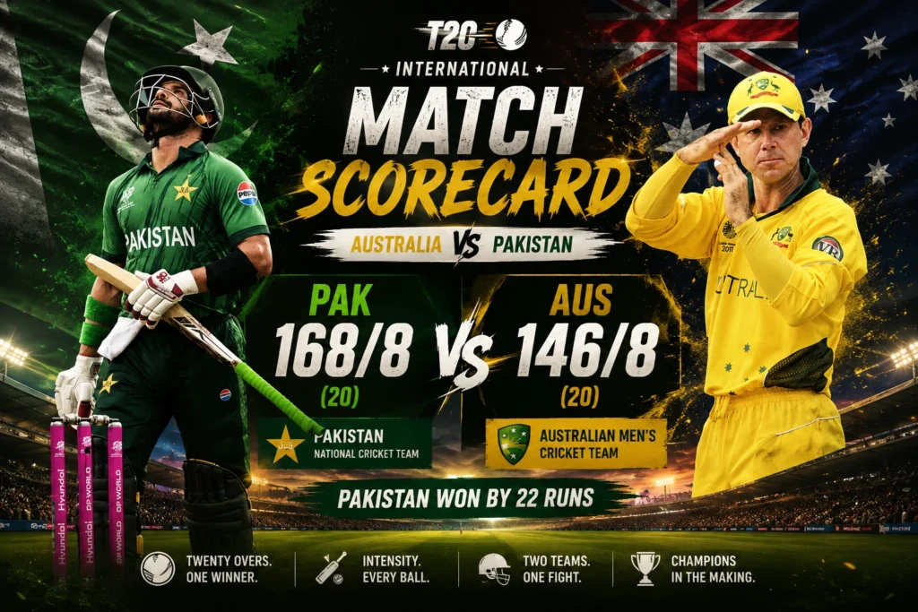 When Titans Collide: Inside the Australian Men’s Cricket Team Vs Pakistan National Cricket Team Match Scorecard Drama of 2026