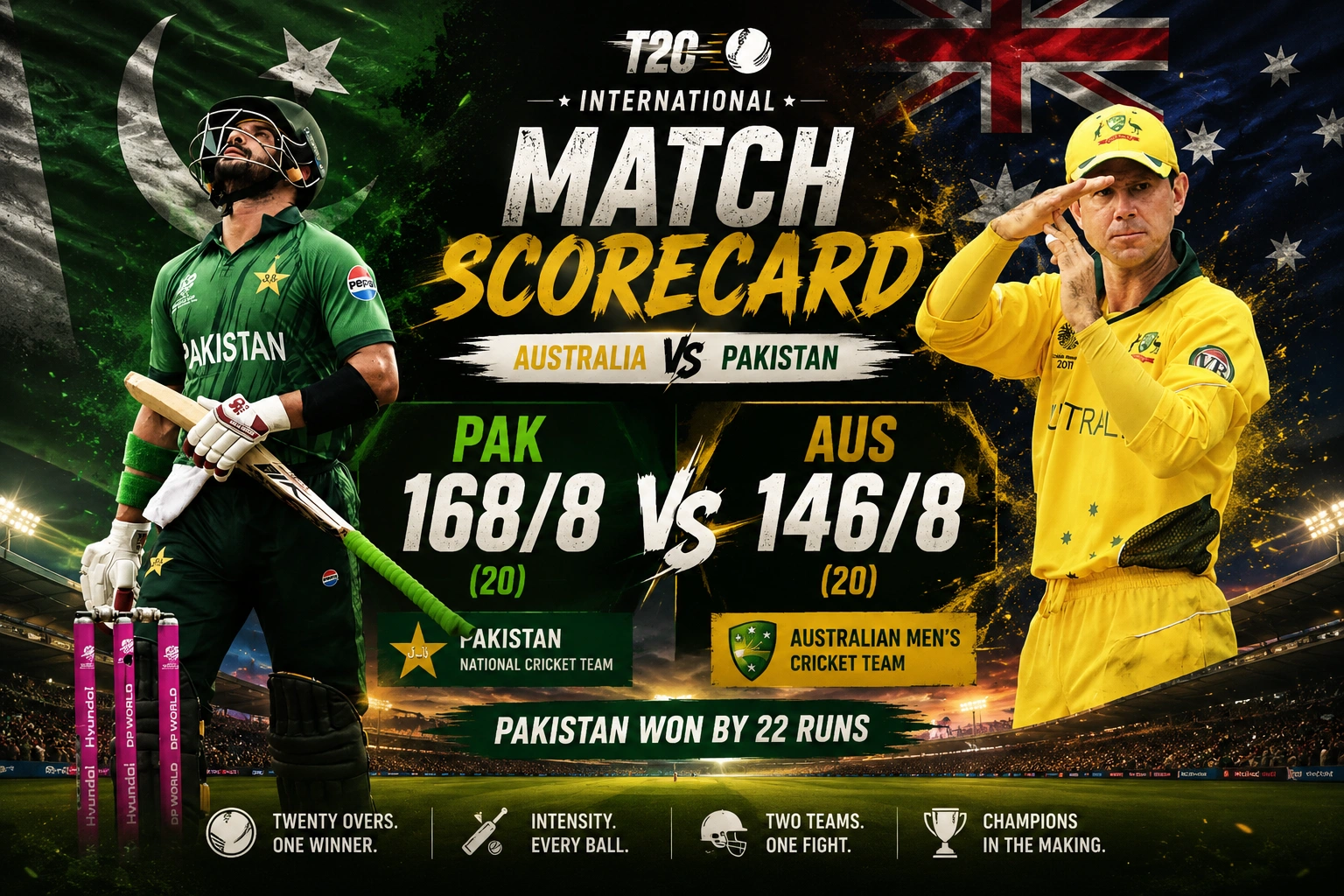 When Titans Collide: Inside the Australian Men’s Cricket Team Vs Pakistan National Cricket Team Match Scorecard Drama of 2026